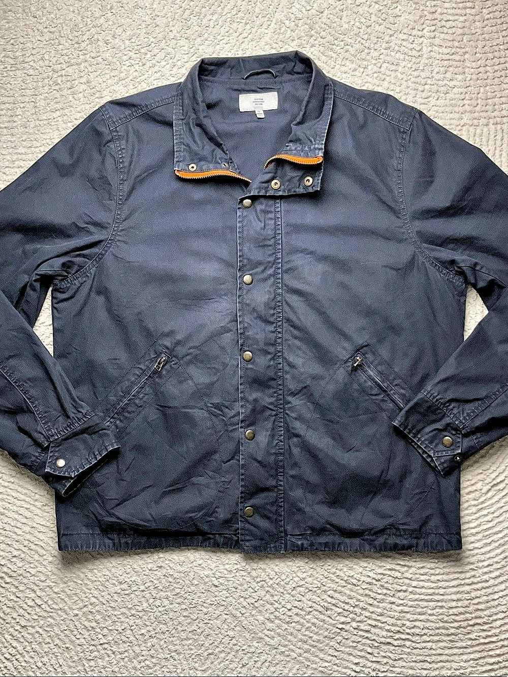Jack Spade Waxed Cotton Jacket M231 in Blue Size XL